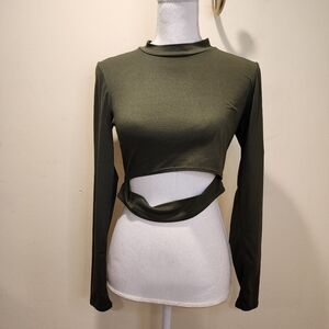 RAGDOLL Olive green long Sleeves tank top size S